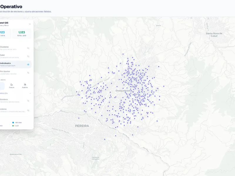 Georreferenciación y mapas GIS